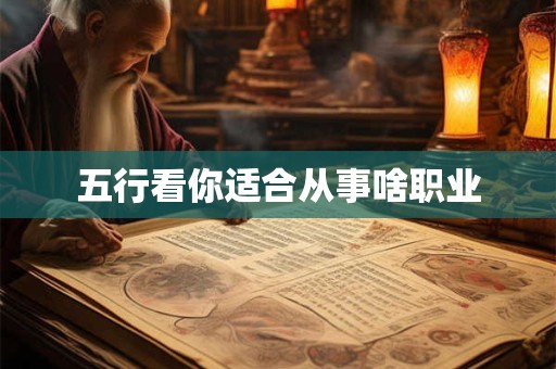 五行看你适合从事啥职业