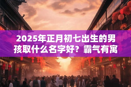 2025年正月初七出生的男孩取什么名字好？霸气有寓意的名字推荐