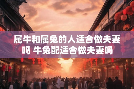 属牛和属兔的人适合做夫妻吗 牛兔配适合做夫妻吗