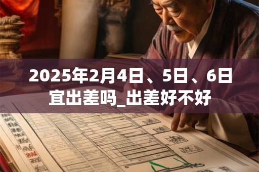 2025年2月4日、5日、6日宜出差吗_出差好不好