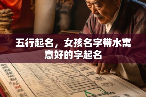五行起名，女孩名字带水寓意好的字起名