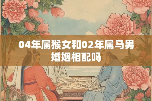 04年属猴女和02年属马男婚姻相配吗