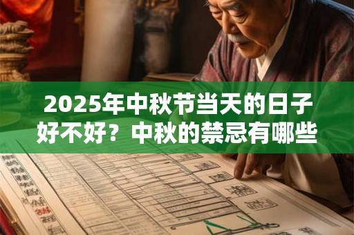 2025年中秋节当天的日子好不好？中秋的禁忌有哪些