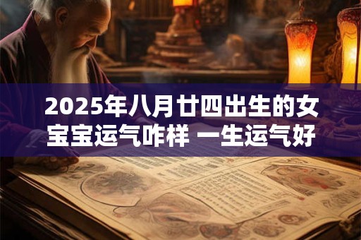 2025年八月廿四出生的女宝宝运气咋样 一生运气好不好