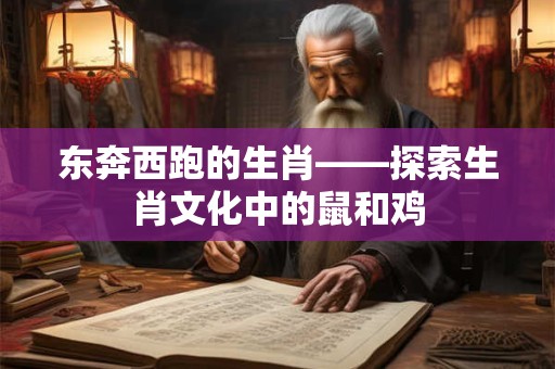 东奔西跑的生肖——探索生肖文化中的鼠和鸡