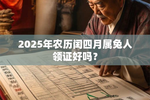2025年农历闰四月属兔人领证好吗？