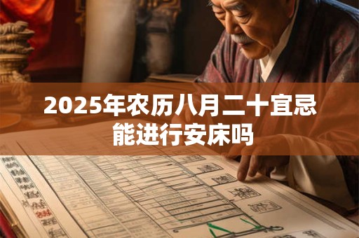 2025年农历八月二十宜忌 能进行安床吗