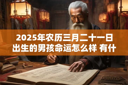 2025年农历三月二十一日出生的男孩命运怎么样 有什么说法