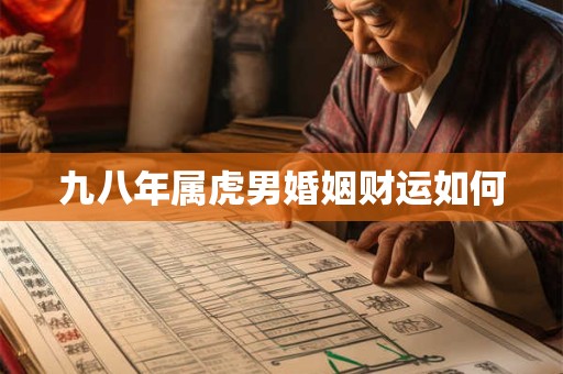 九八年属虎男婚姻财运如何