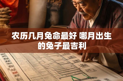 农历几月兔命最好 哪月出生的兔子最吉利