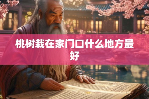 桃树栽在家门口什么地方最好
