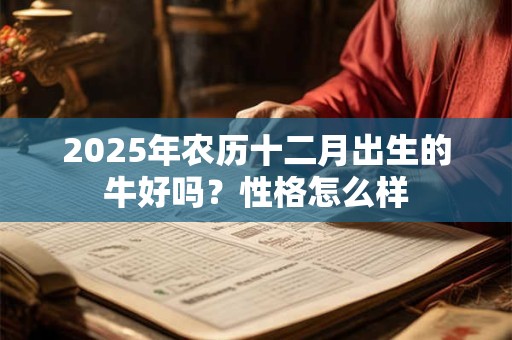 2025年农历十二月出生的牛好吗？性格怎么样