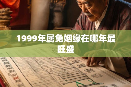 1999年属兔姻缘在哪年最旺盛