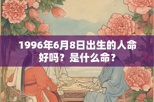 1996年6月8日出生的人命好吗？是什么命？