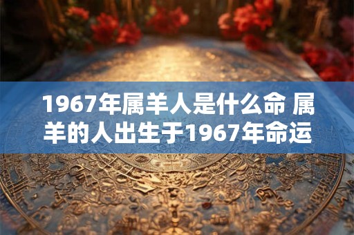 1967年属羊人是什么命 属羊的人出生于1967年命运如何