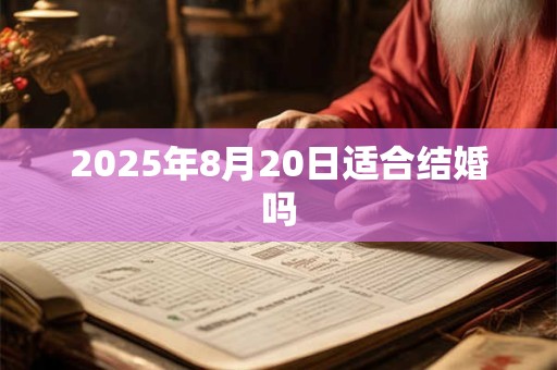 2025年8月20日适合结婚吗