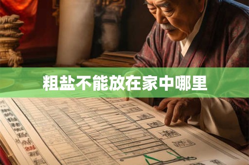 粗盐不能放在家中哪里