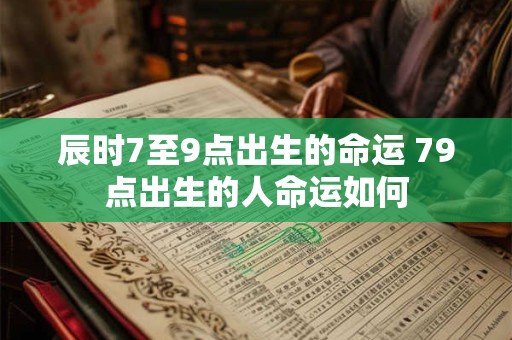 辰时7至9点出生的命运 79点出生的人命运如何