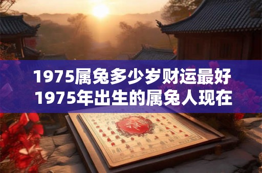 1975属兔多少岁财运最好 1975年出生的属兔人现在多少岁其财运现在处于哪个阶段最好