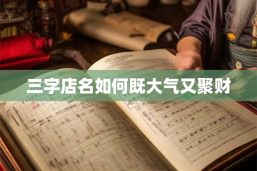 详细阅读:三字店名如何既大气又聚财 三字店名如何既大气又聚财