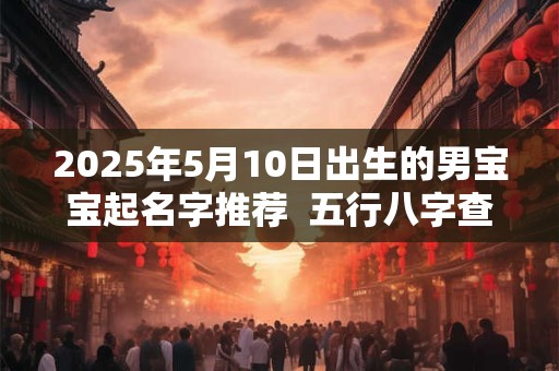 2025年5月10日出生的男宝宝起名字推荐  五行八字查询