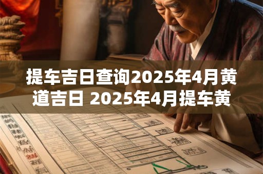 提车吉日查询2025年4月黄道吉日 2025年4月提车黄道吉日查询