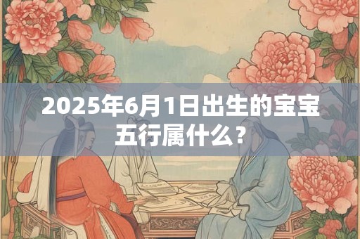 2025年6月1日出生的宝宝五行属什么？