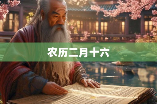 农历二月十六