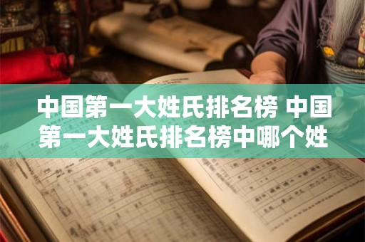 中国第一大姓氏排名榜 中国第一大姓氏排名榜中哪个姓氏排名第一