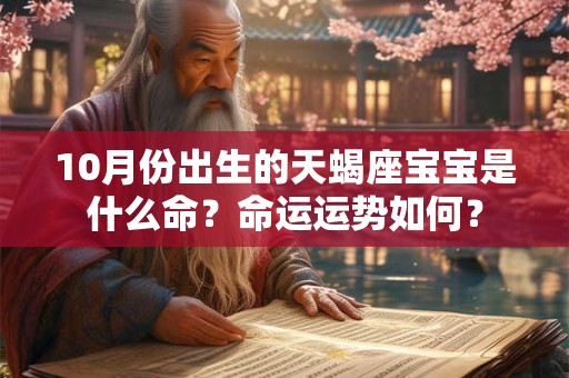 10月份出生的天蝎座宝宝是什么命？命运运势如何？
