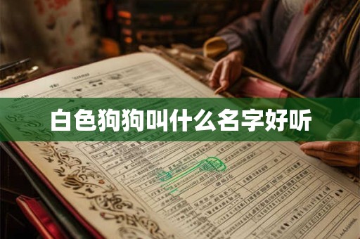 白色狗狗叫什么名字好听