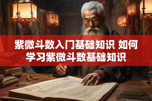 紫微斗数入门基础知识 如何学习紫微斗数基础知识