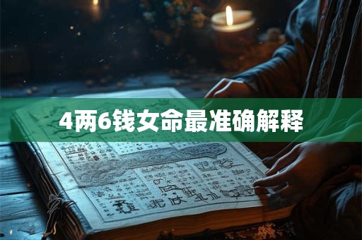 4两6钱女命最准确解释
