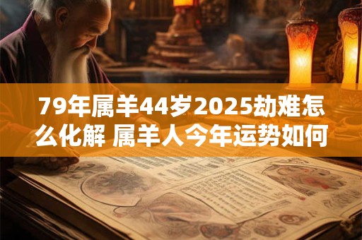 79年属羊44岁2025劫难怎么化解 属羊人今年运势如何