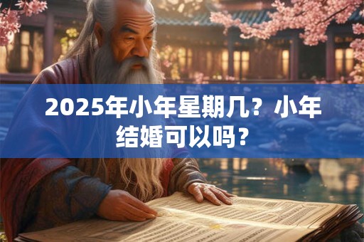 2025年小年星期几？小年结婚可以吗？