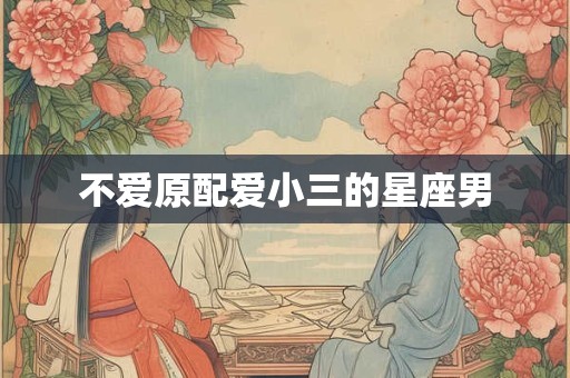 不爱原配爱小三的星座男