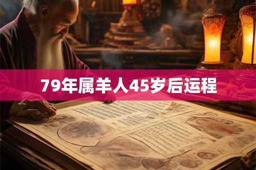79年属羊人45岁后运程