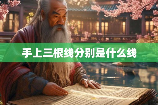 手上三根线分别是什么线