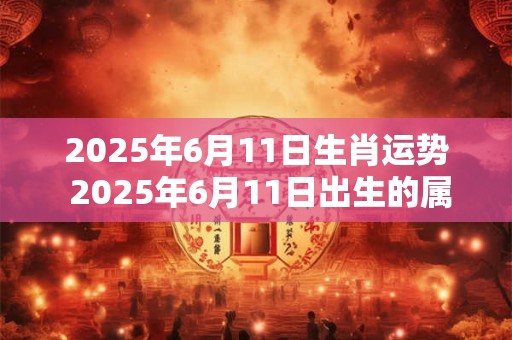 2025年6月11日生肖运势 2025年6月11日出生的属什么生肖其运势如何