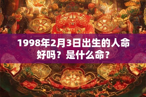 1998年2月3日出生的人命好吗？是什么命？