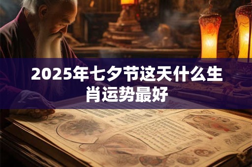 2025年七夕节这天什么生肖运势最好