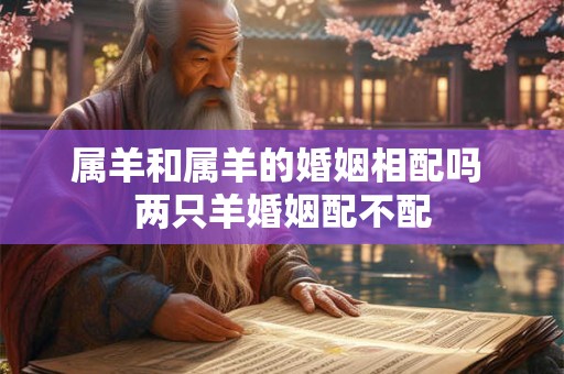 属羊和属羊的婚姻相配吗 两只羊婚姻配不配