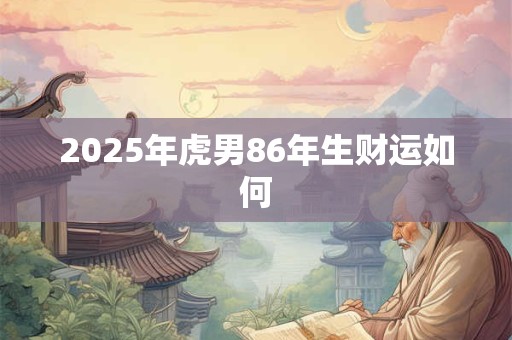 2025年虎男86年生财运如何