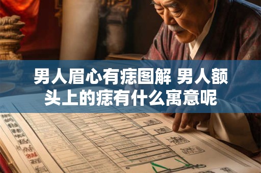 男人眉心有痣图解 男人额头上的痣有什么寓意呢