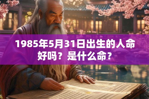 1985年5月31日出生的人命好吗？是什么命？