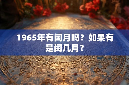 1965年有闰月吗？如果有是闰几月？