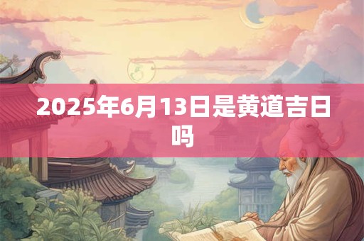 2025年6月13日是黄道吉日吗