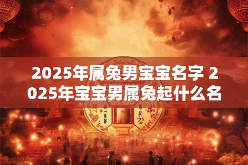 2025年属兔男宝宝名字 2025年宝宝男属兔起什么名字