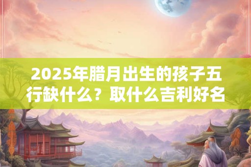 详细阅读:2025年腊月出生的孩子五行缺什么?取什么吉利好名? 2025年腊月出生的孩子五行缺什么?取什么吉利好名?