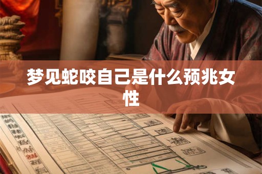 梦见蛇咬自己是什么预兆女性